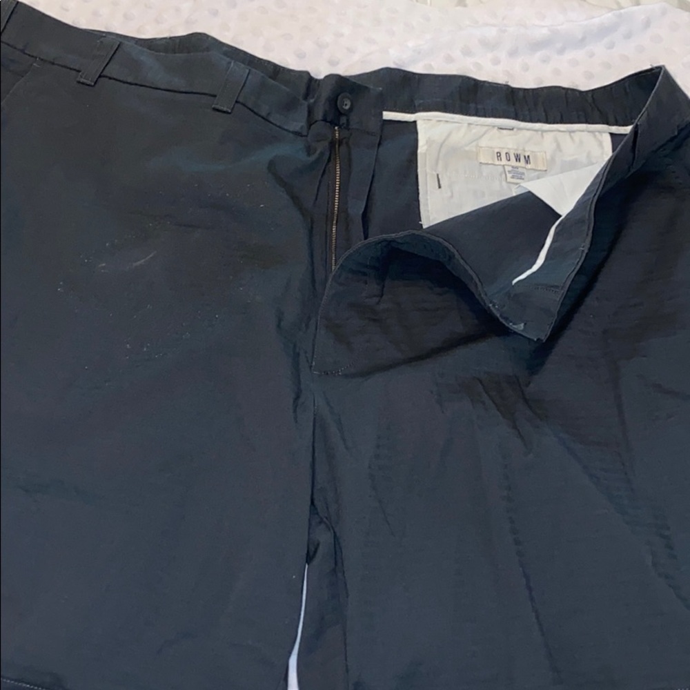 Men’s Black Striped Rown Chino Shorts Size 50